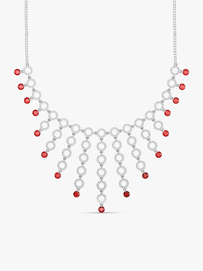 Silver Love in Circles Necklace