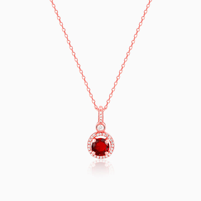 Rose Gold One And Only Pendant With Link Chain