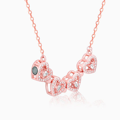 Rose Gold Clover Heart Convertible Necklace