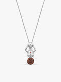 Silver Trishul Rudraksha Pendant With Box Chain For Him