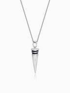 Aditya Roy Kapur Silver Spike Pendant With Box Chain For Him