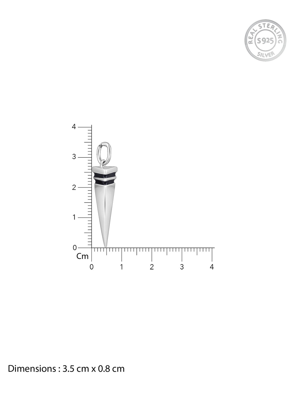 Aditya Roy Kapur Silver Spike Pendant With Box Chain For Him