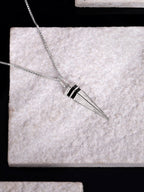 Aditya Roy Kapur Silver Spike Pendant With Box Chain For Him