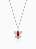 Silver Lord Balaji Tilak Pendant With Box Chain For Him