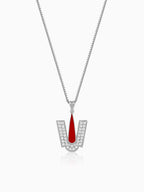 Silver Lord Balaji Tilak Pendant With Box Chain For Him
