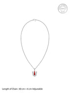 Silver Lord Balaji Tilak Pendant With Box Chain For Him