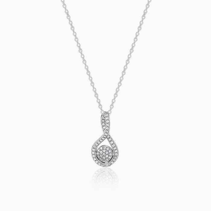 Silver Your Bling Pendant With Link Chain