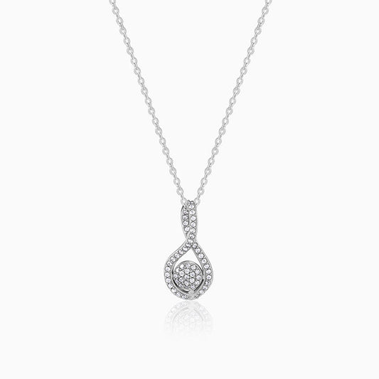 Silver Your Bling Pendant With Link Chain