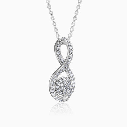Silver Your Bling Pendant With Link Chain