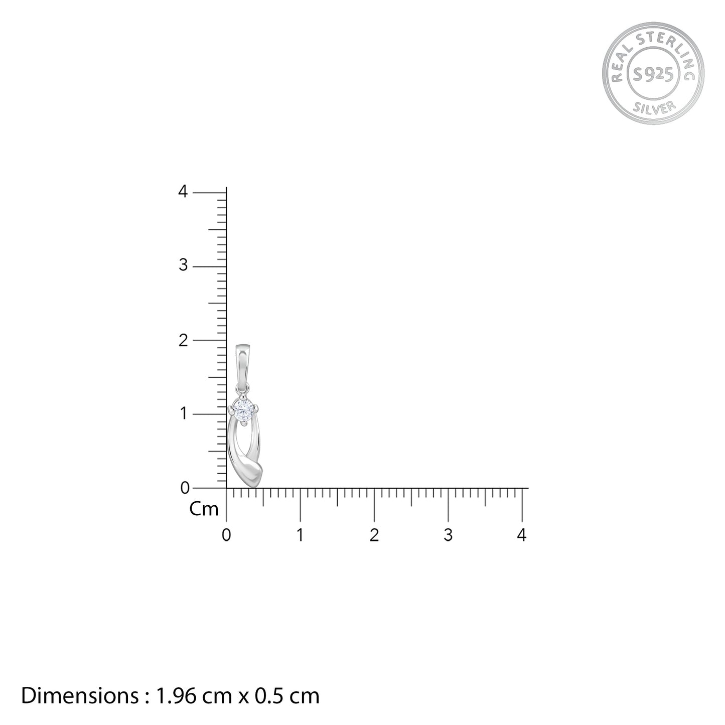 Silver Classy Beauty Pendant With Link Chain