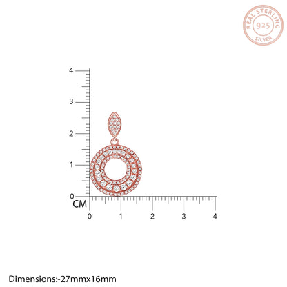 Rose Gold Classic Pendant With Link Chain