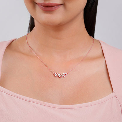 Rose Gold Circular Grace Necklace