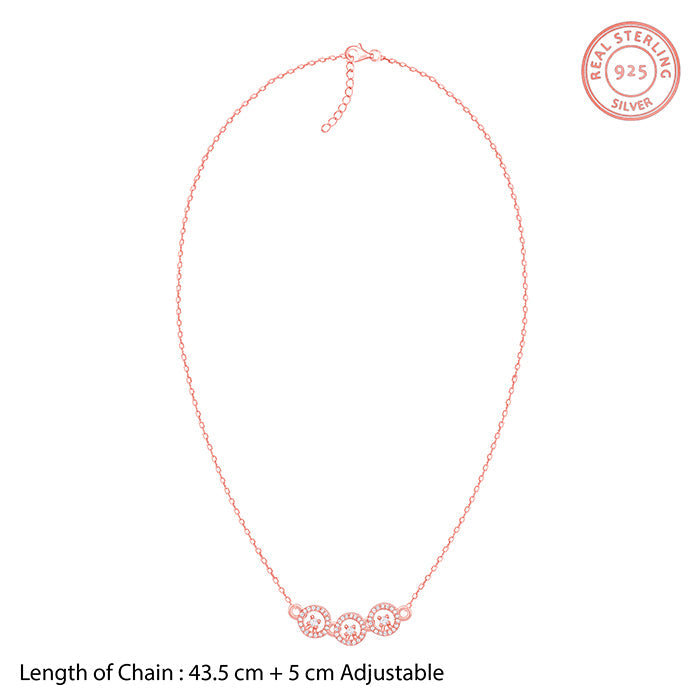 Rose Gold Circular Grace Necklace