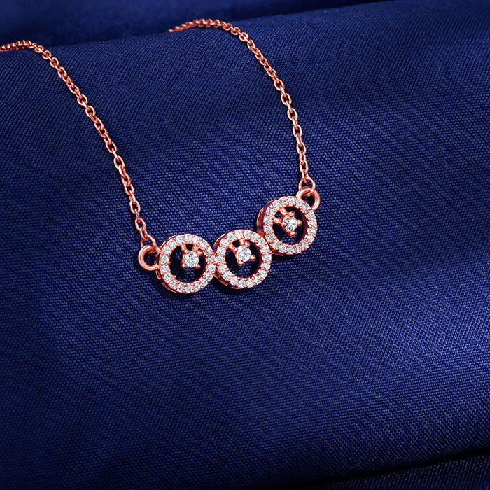 Rose Gold Circular Grace Necklace