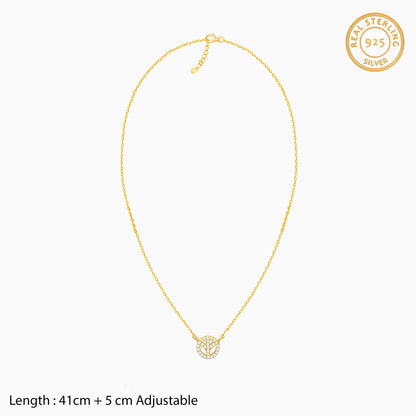 Golden Studded Peace Necklace