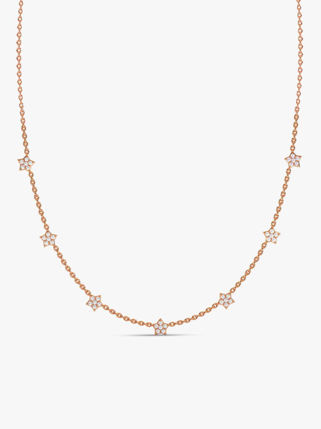 Rose Gold Star Constellation Necklace