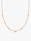 Rose Gold Star Constellation Necklace