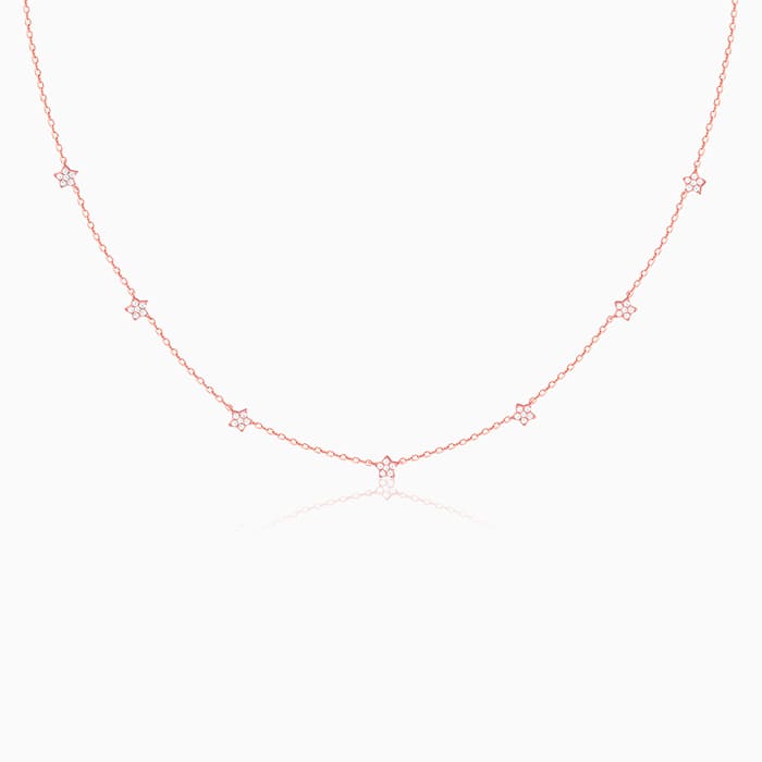 Rose Gold Star Constellation Necklace