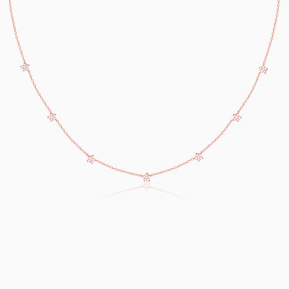 Rose Gold Star Constellation Necklace
