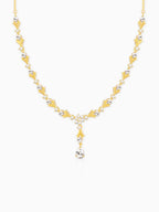 Golden Glinting Joy Zircon Pendant