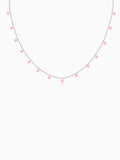 Silver Baby Pink Fantasy Necklace