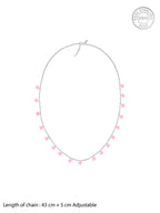 Silver Baby Pink Fantasy Necklace