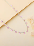 Silver Baby Pink Fantasy Necklace