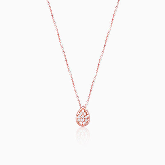 Rose Gold Studded Swayer Necklace