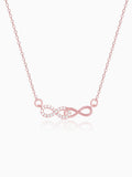 Rose Gold Double Infinity Love Necklace