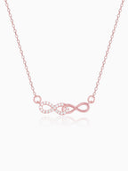 Rose Gold Double Infinity Love Necklace