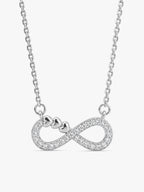 Silver Infinity Heart Necklace