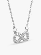 Silver Infinity Heart Necklace
