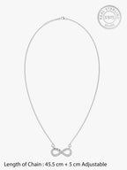 Silver Infinity Heart Necklace