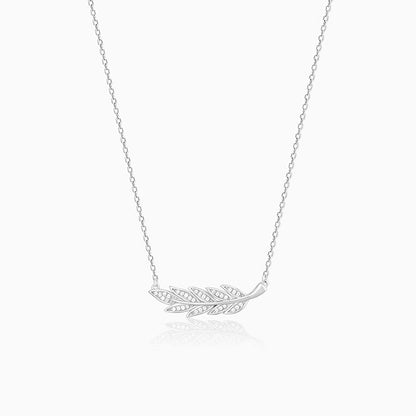 Silver Leafy Elegance Necklace