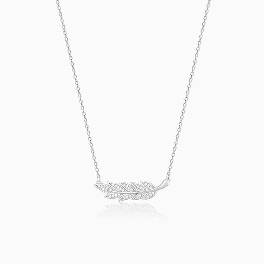 Silver Leafy Elegance Necklace