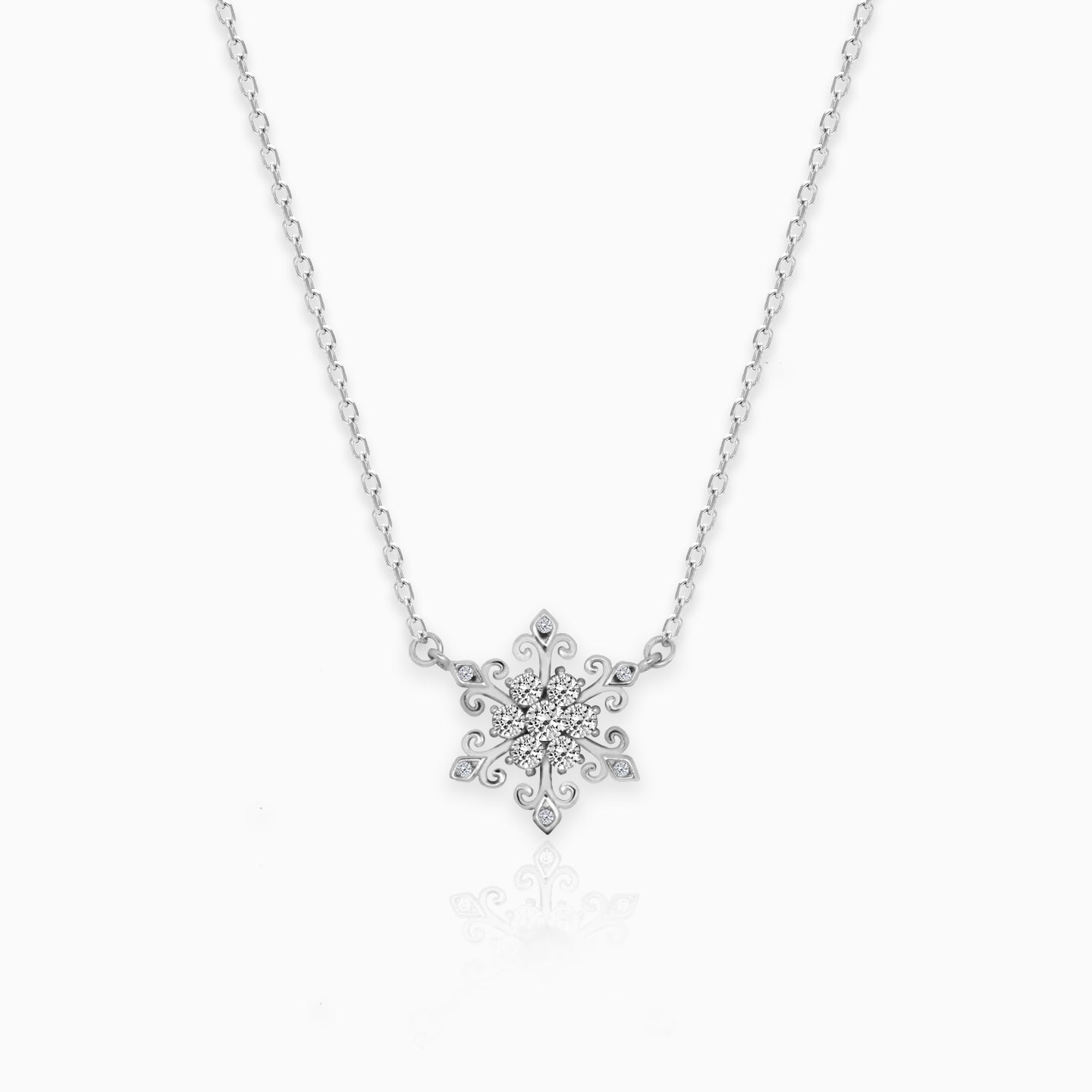 Silver Snowflake Necklace