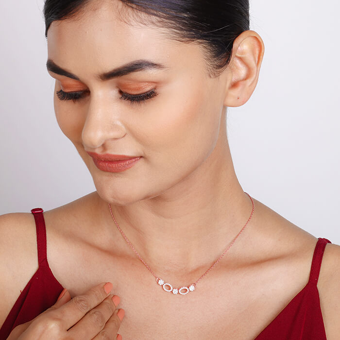 Rose Gold Love Me More Necklace