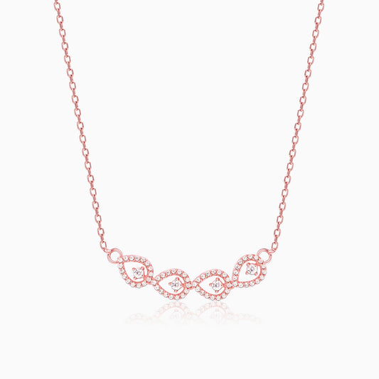 Rose Gold Peary Love Necklace