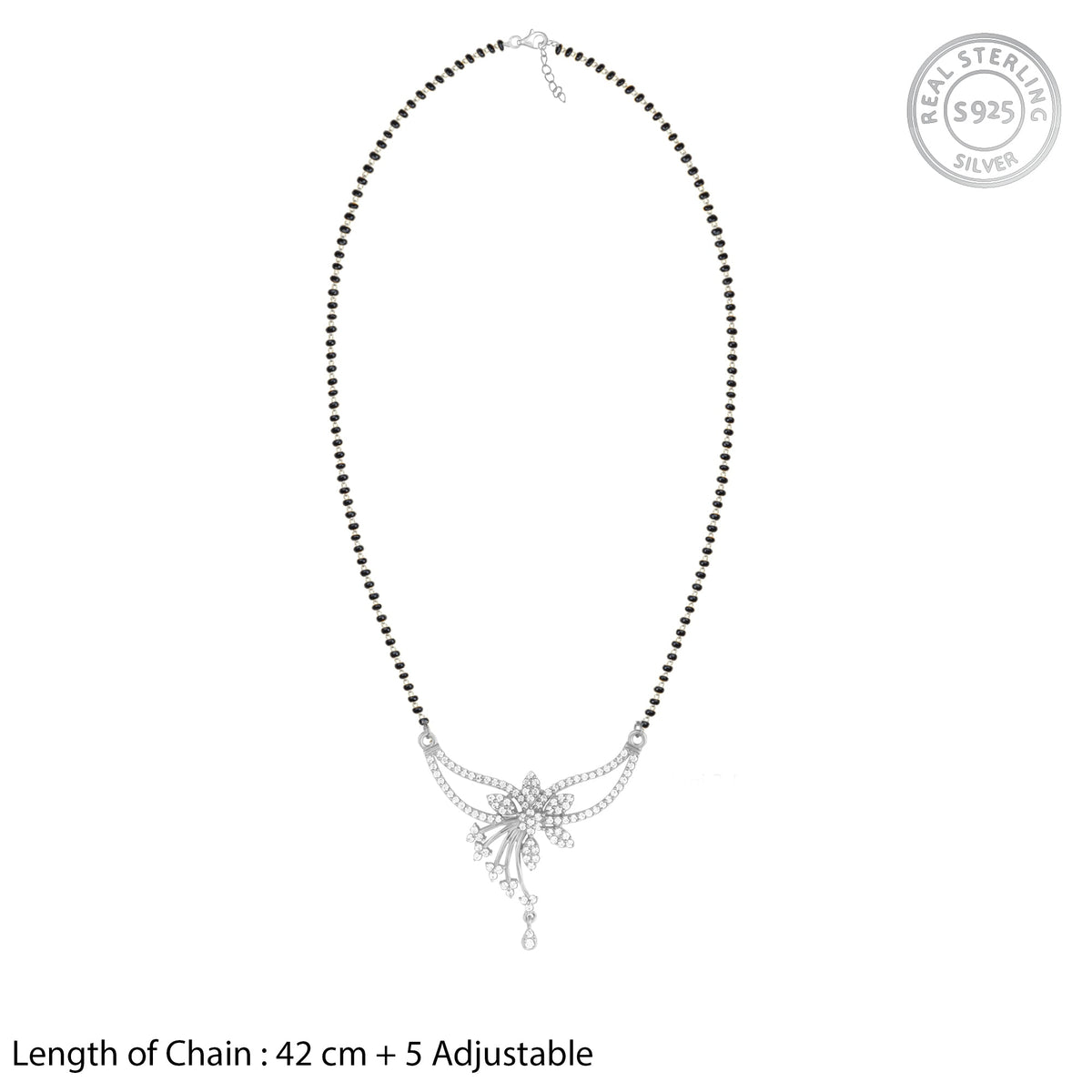 Silver Lovingly Yours Mangalsutra