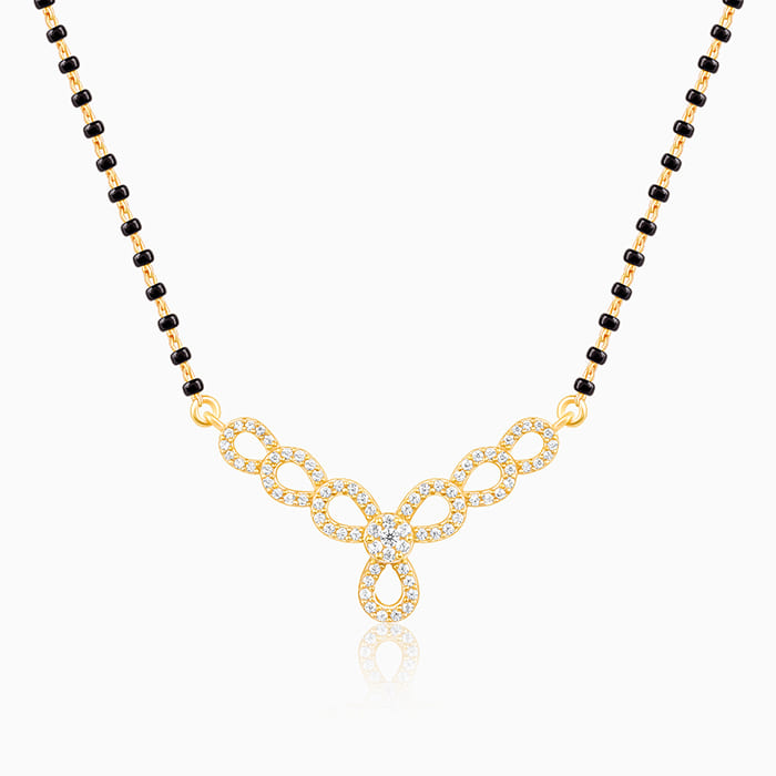 Golden Enamoured In Love Mangalsutra
