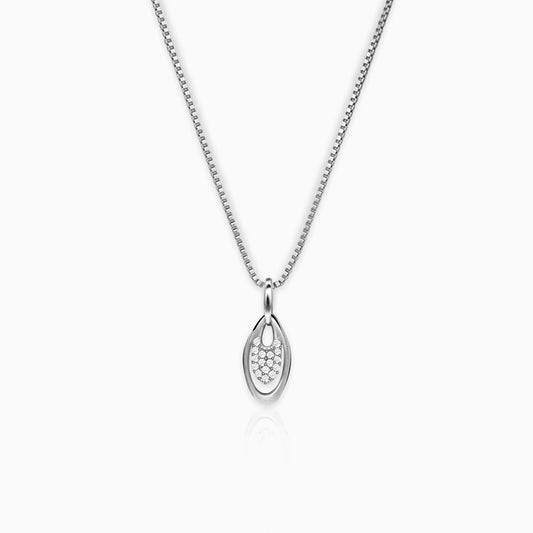 Silver Ellip Pendant