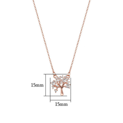 Rose Gold Tree of Life Necklace