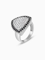 Silver Regal Triangular Ring