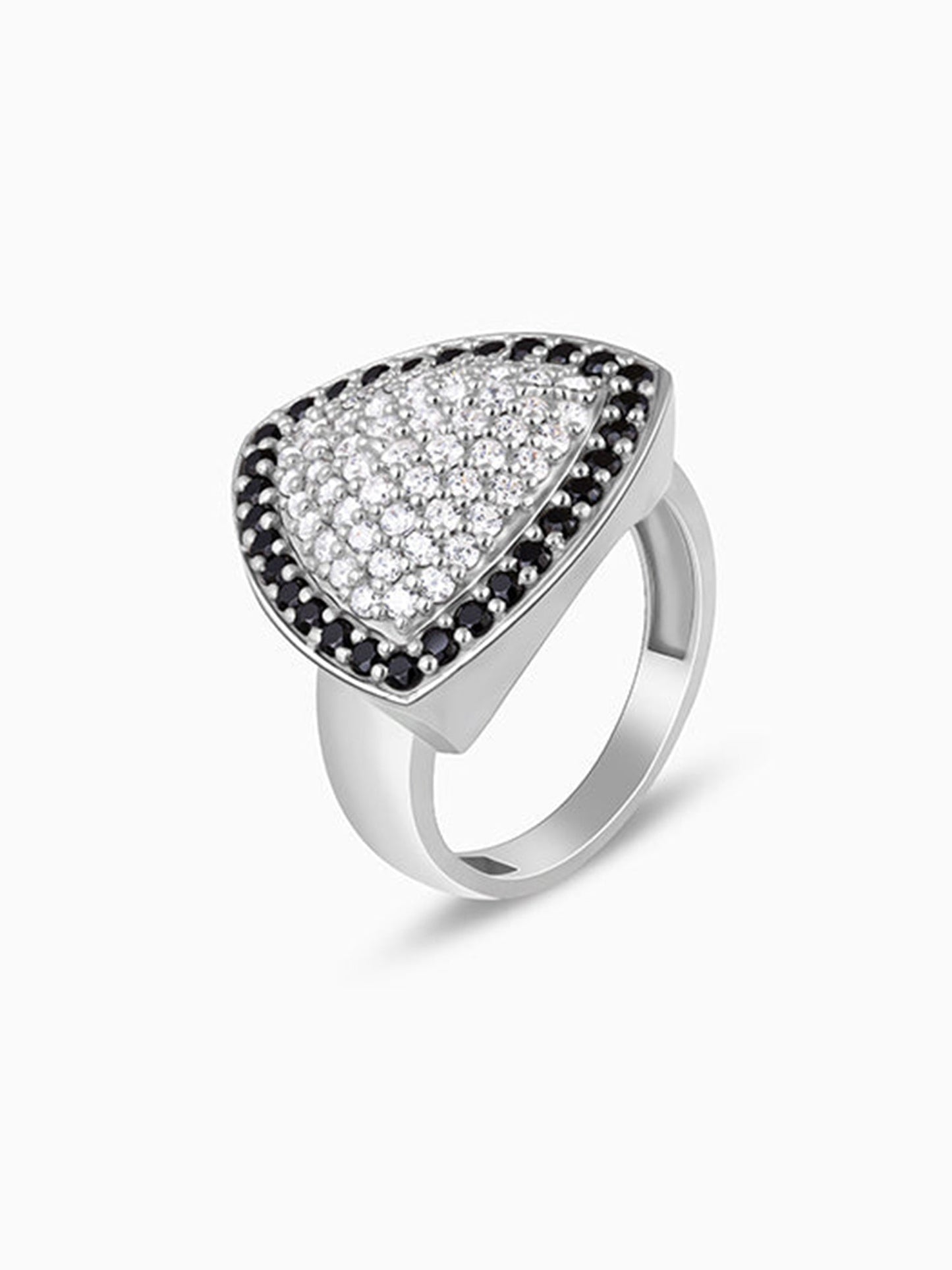 Silver Regal Triangular Ring