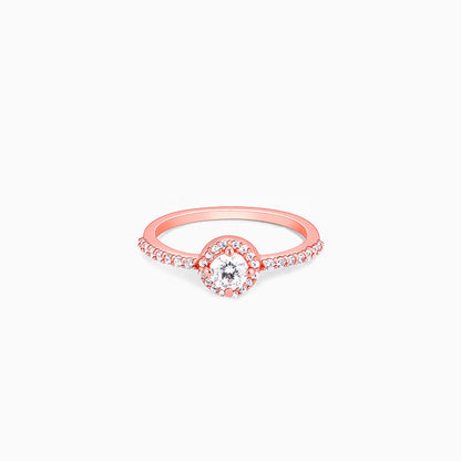 Rose Gold Solitaire Enhancer Ring