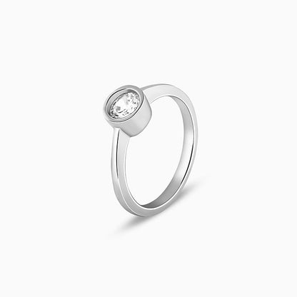Silver Zircon Shine Ring