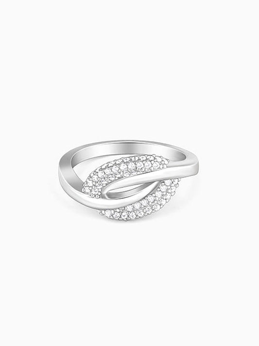 Silver Oval Touch Ring