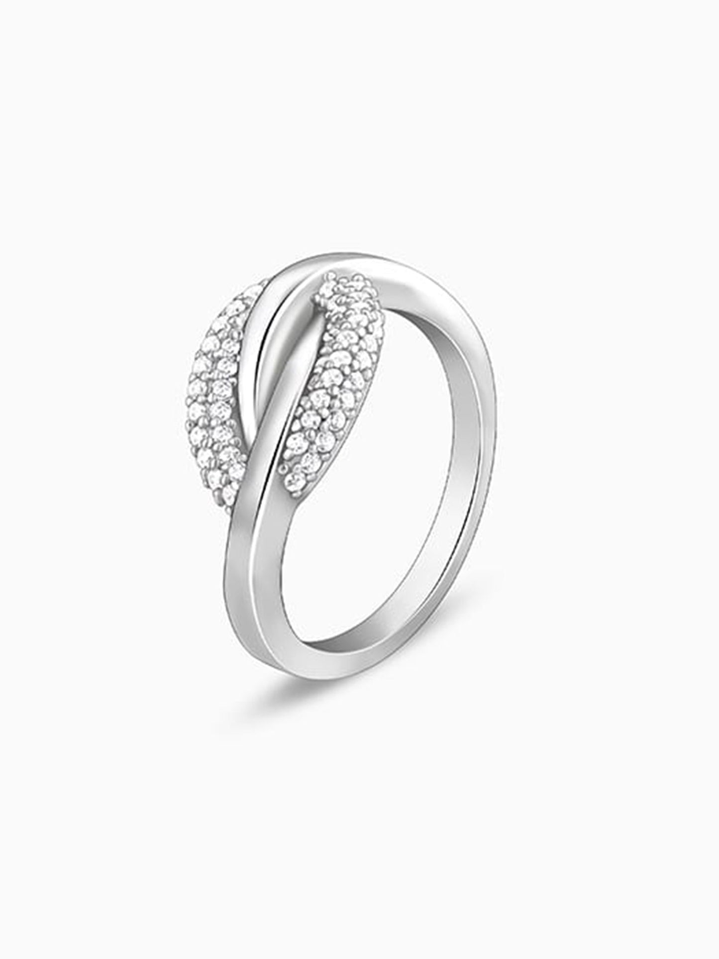 Silver Oval Touch Ring