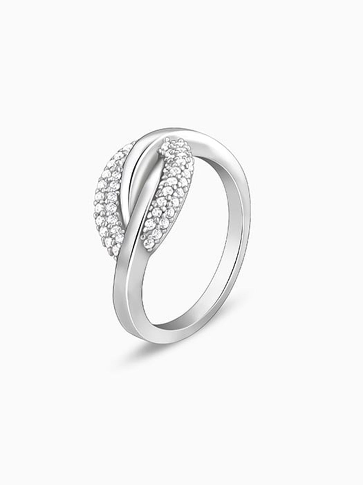 Silver Oval Touch Ring