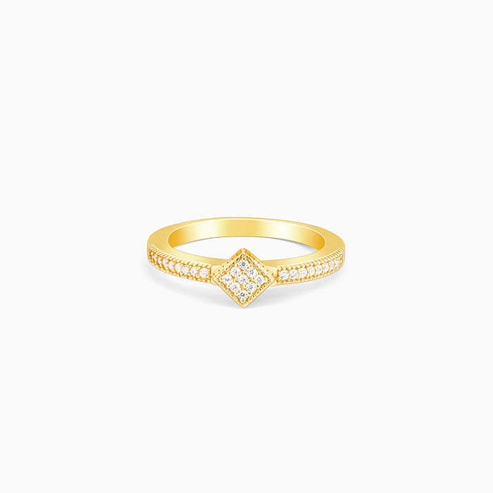 Golden GIVA Signature Glow Ring